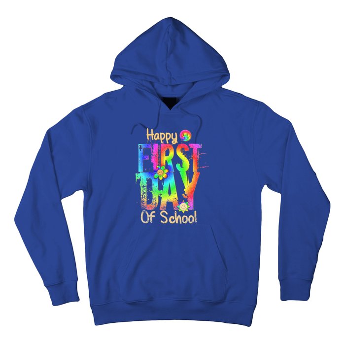 Back To School Teacher Student Happy First Day Of School Hoodie