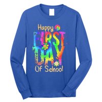 Back To School Teacher Student Happy First Day Of School Long Sleeve Shirt