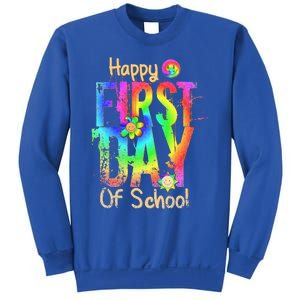 Back To School Teacher Student Happy First Day Of School Sweatshirt