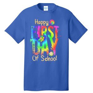 Back To School Teacher Student Happy First Day Of School Tall T-Shirt