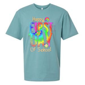 Back To School Teacher Student Happy First Day Of School Sueded Cloud Jersey T-Shirt