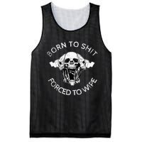 Born To Shit Forced To Wipe Mesh Reversible Basketball Jersey Tank