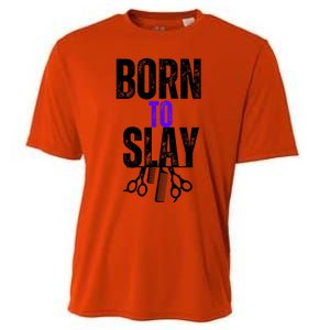 Born To Slay Hairdresser Hairstylist Cooling Performance Crew T-Shirt