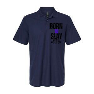 Born To Slay Hairdresser Hairstylist Softstyle Adult Sport Polo