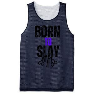 Born To Slay Hairdresser Hairstylist Mesh Reversible Basketball Jersey Tank