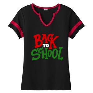 Back To School Holiday Cute Gift Ladies Halftime Notch Neck Tee