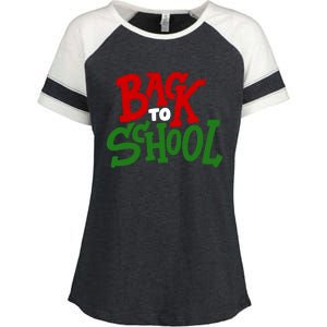 Back To School Holiday Cute Gift Enza Ladies Jersey Colorblock Tee