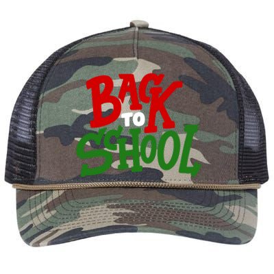 Back To School Holiday Cute Gift Retro Rope Trucker Hat Cap