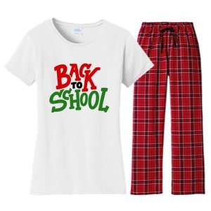 Back To School Holiday Cute Gift Women's Flannel Pajama Set