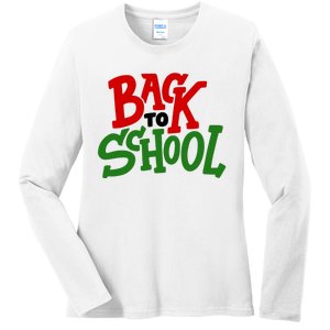 Back To School Holiday Cute Gift Ladies Long Sleeve Shirt