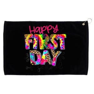 Back To School Teacher Student Happy First Day Of School Kids Grommeted Golf Towel