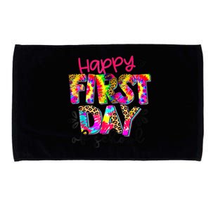 Back To School Teacher Student Happy First Day Of School Kids Microfiber Hand Towel