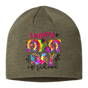 Back To School Teacher Student Happy First Day Of School Kids Sustainable Beanie