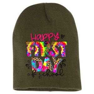 Back To School Teacher Student Happy First Day Of School Kids Short Acrylic Beanie