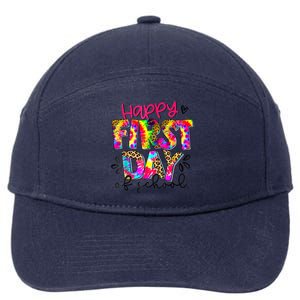 Back To School Teacher Student Happy First Day Of School Kids 7-Panel Snapback Hat