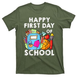 Back To School Happy First Day Of School Teacher Student T-Shirt