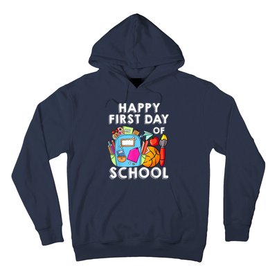 Back To School Happy First Day Of School Teacher Student Hoodie