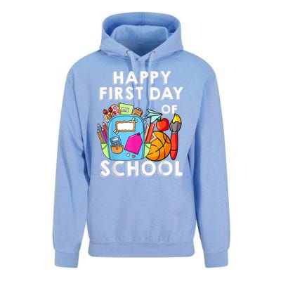 Back To School Happy First Day Of School Teacher Student Unisex Surf Hoodie