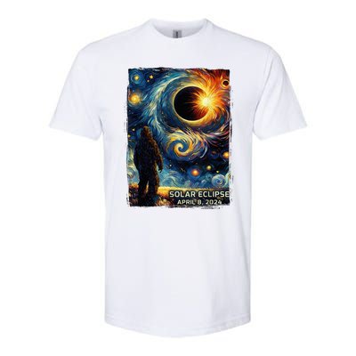 Bigfoot Total Solar Eclipse America Sasquatch Starry Night Softstyle® CVC T-Shirt