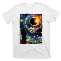 Bigfoot Total Solar Eclipse America Sasquatch Starry Night T-Shirt