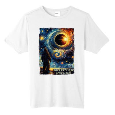 Bigfoot Total Solar Eclipse America Sasquatch Starry Night Tall Fusion ChromaSoft Performance T-Shirt