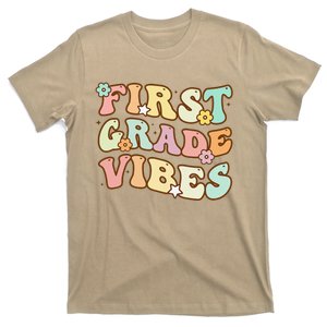 Back To School First Grade Vibes Retro Teacher Women T-Shirt