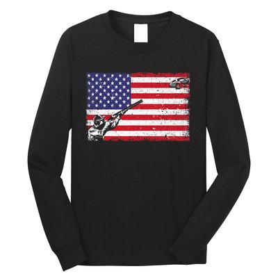 Best Trap Shooting Skeet Shooting Clay Target Long Sleeve Shirt