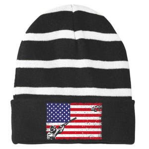 Best Trap Shooting Skeet Shooting Clay Target Striped Beanie with Solid Band