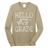 Back To School 7th Grade Square Root Of 49 Math Teacher Long Sleeve Shirt