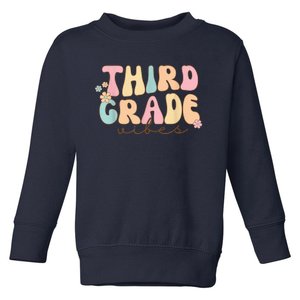 Back To School Third Grade Vibes Student Teacher Wo Kid Toddler Sweatshirt