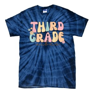 Back To School Third Grade Vibes Student Teacher Wo Kid Tie-Dye T-Shirt