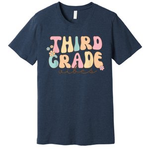 Back To School Third Grade Vibes Student Teacher Wo Kid Premium T-Shirt