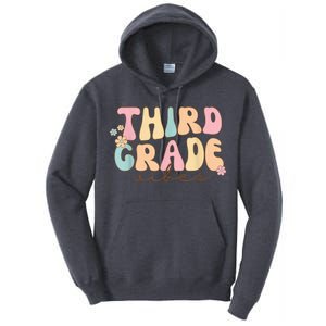 Back To School Third Grade Vibes Student Teacher Wo Kid Tall Hoodie