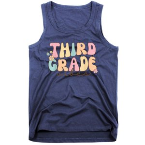 Back To School Third Grade Vibes Student Teacher Wo Kid Tank Top