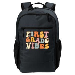 Back To School First Grade Vibes Student Teacher Women Daily Commute Backpack