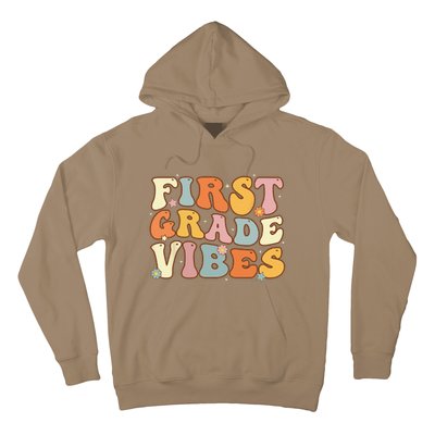 Back To School First Grade Vibes Student Teacher Women Hoodie