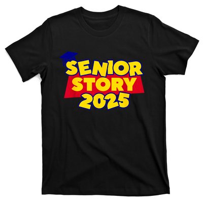 Back To School 2025 Grade Senior 2025 Story Class Of 2025 T-Shirt