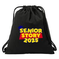 Back To School 2025 Grade Senior 2025 Story Class Of 2025 Drawstring Bag