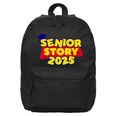 Back To School 2025 Grade Senior 2025 Story Class Of 2025 16 in Basic Backpack