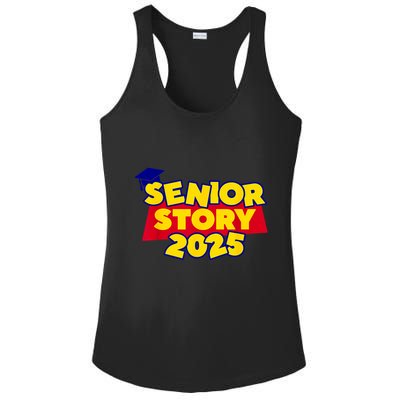 Back To School 2025 Grade Senior 2025 Story Class Of 2025 Ladies PosiCharge Competitor Racerback Tank