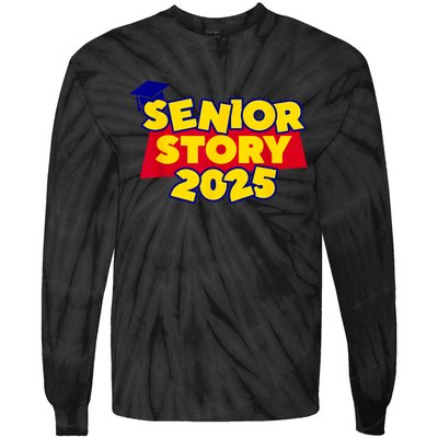 Back To School 2025 Grade Senior 2025 Story Class Of 2025 Tie-Dye Long Sleeve Shirt