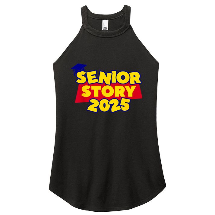 Back To School 2025 Grade Senior 2025 Story Class Of 2025 Women's Perfect Tri Rocker Tank