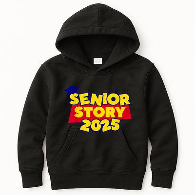 Back To School 2025 Grade Senior 2025 Story Class Of 2025 Kids Hoodie
