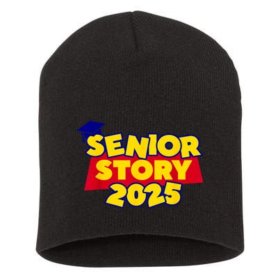 Back To School 2025 Grade Senior 2025 Story Class Of 2025 Short Acrylic Beanie