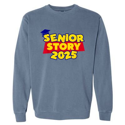 Back To School 2025 Grade Senior 2025 Story Class Of 2025 Garment-Dyed Sweatshirt