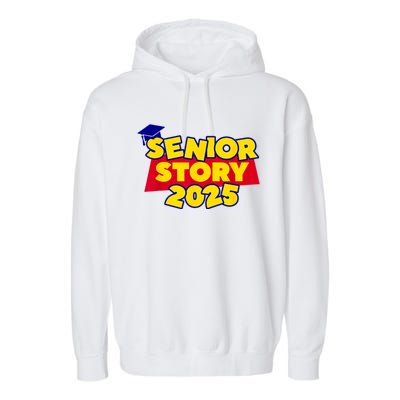 Back To School 2025 Grade Senior 2025 Story Class Of 2025 Garment-Dyed Fleece Hoodie