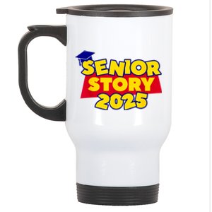 Back To School 2025 Grade Senior 2025 Story Class Of 2025 Stainless Steel Travel Mug