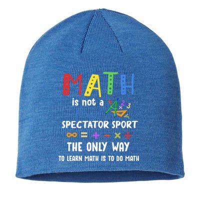 Back To School Math Is Not A Spectator Sport Math Teacher Gift Sustainable Beanie