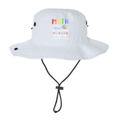 Back To School Math Is Not A Spectator Sport Math Teacher Gift Legacy Cool Fit Booney Bucket Hat