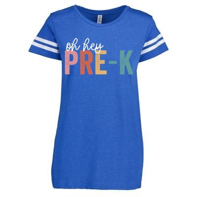 Back To School Students Teacher Oh Hey Pregiftk Grade Cool Gift Enza Ladies Jersey Football T-Shirt